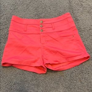 Pink High Waisted Shorts Size 8